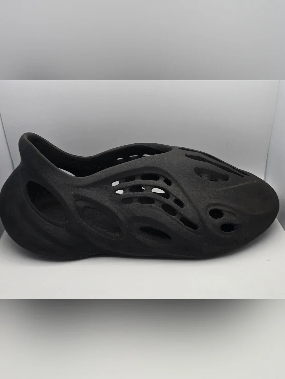 Adidas Black Sculptural Slip-On Foam Shoe